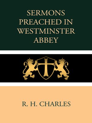 cover image of Sermons Preached in Westminster Abbey